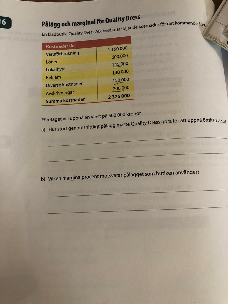 Marginal i procent (Ekonomi/Gymnasium) – Pluggakuten