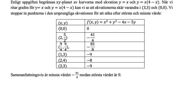 St rsta Och Minsta V rde Matematik Universitet Pluggakuten st-rsta-och-minsta-v-rde-matematik-universitet-pluggakuten
