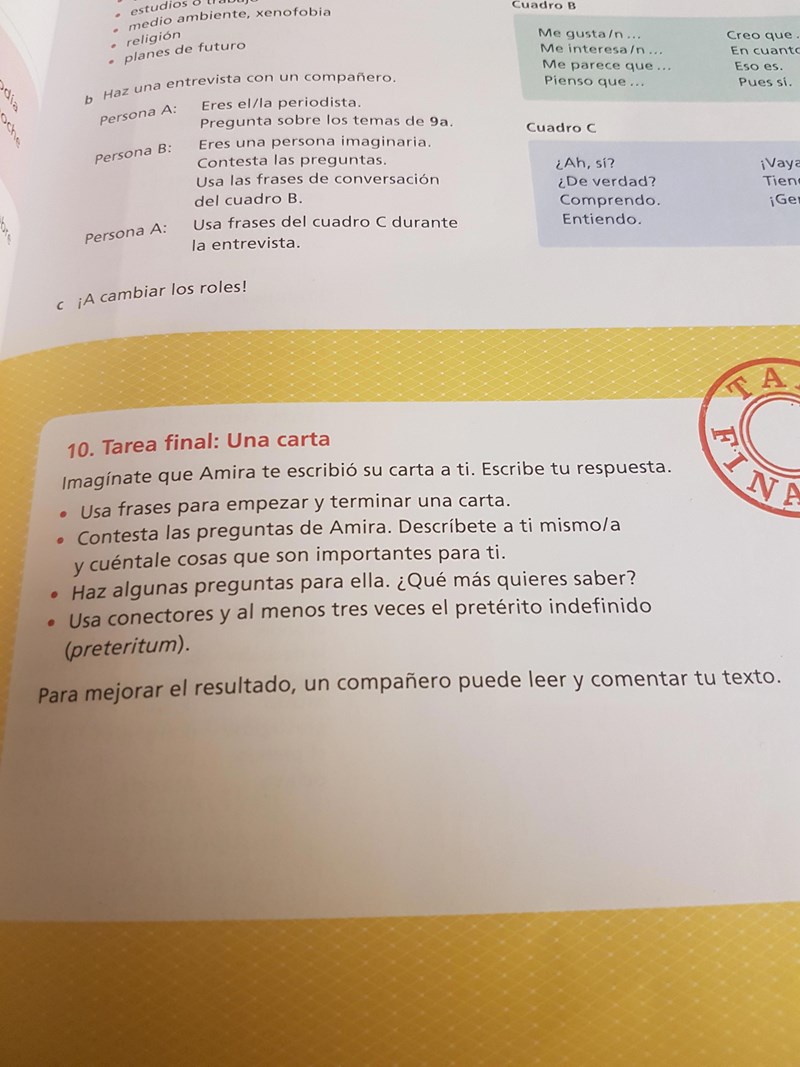 Brev (Fler språk/Spanska) – Pluggakuten