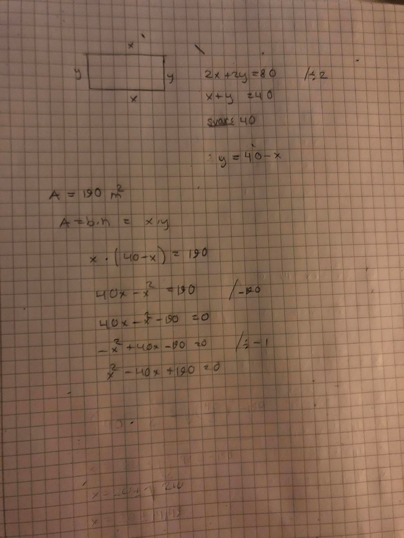 Problemlösning rektangel (Matematik/Matte 2) – Pluggakuten