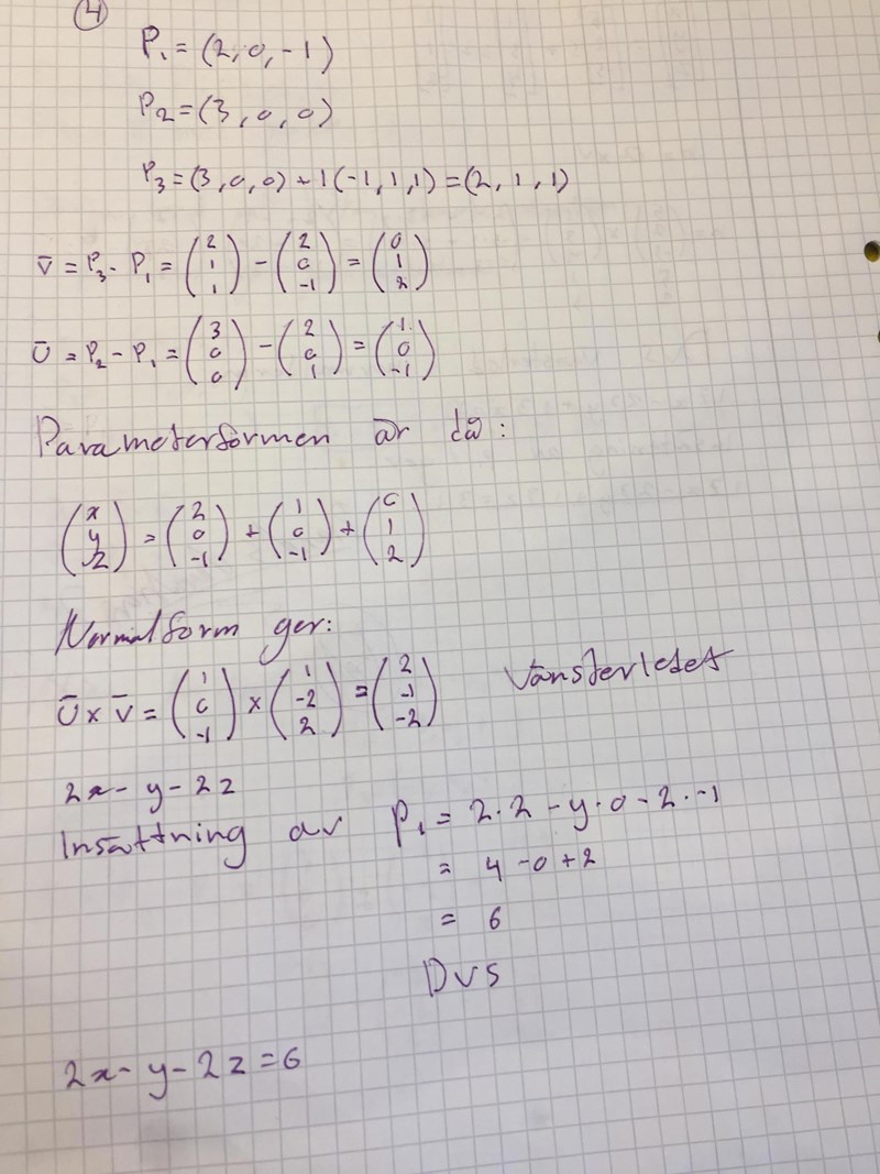 vektor i plan (Matematik/Universitet) – Pluggakuten