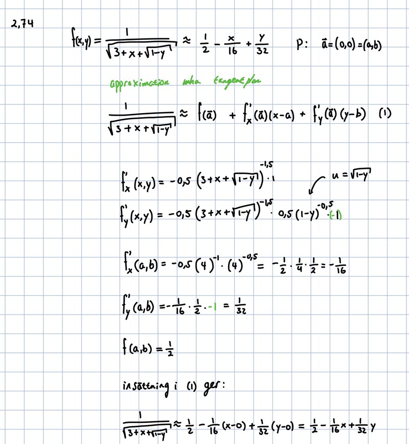 Differentialapproximation (Matematik/Universitet) – Pluggakuten