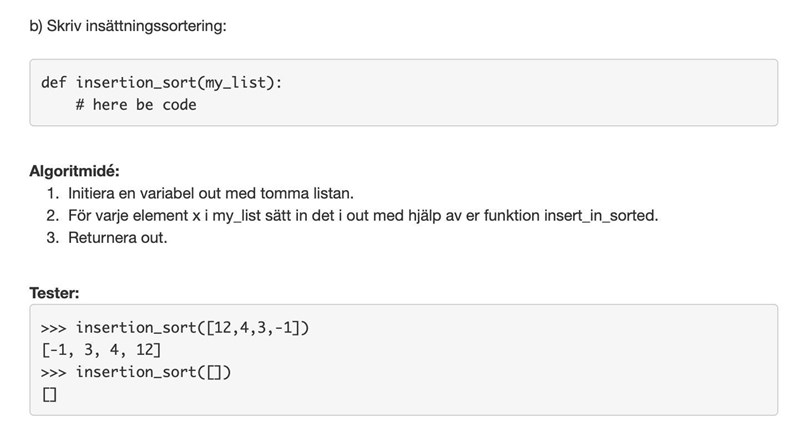 Sätt in element från en lista i en annan med rätt ordning ...