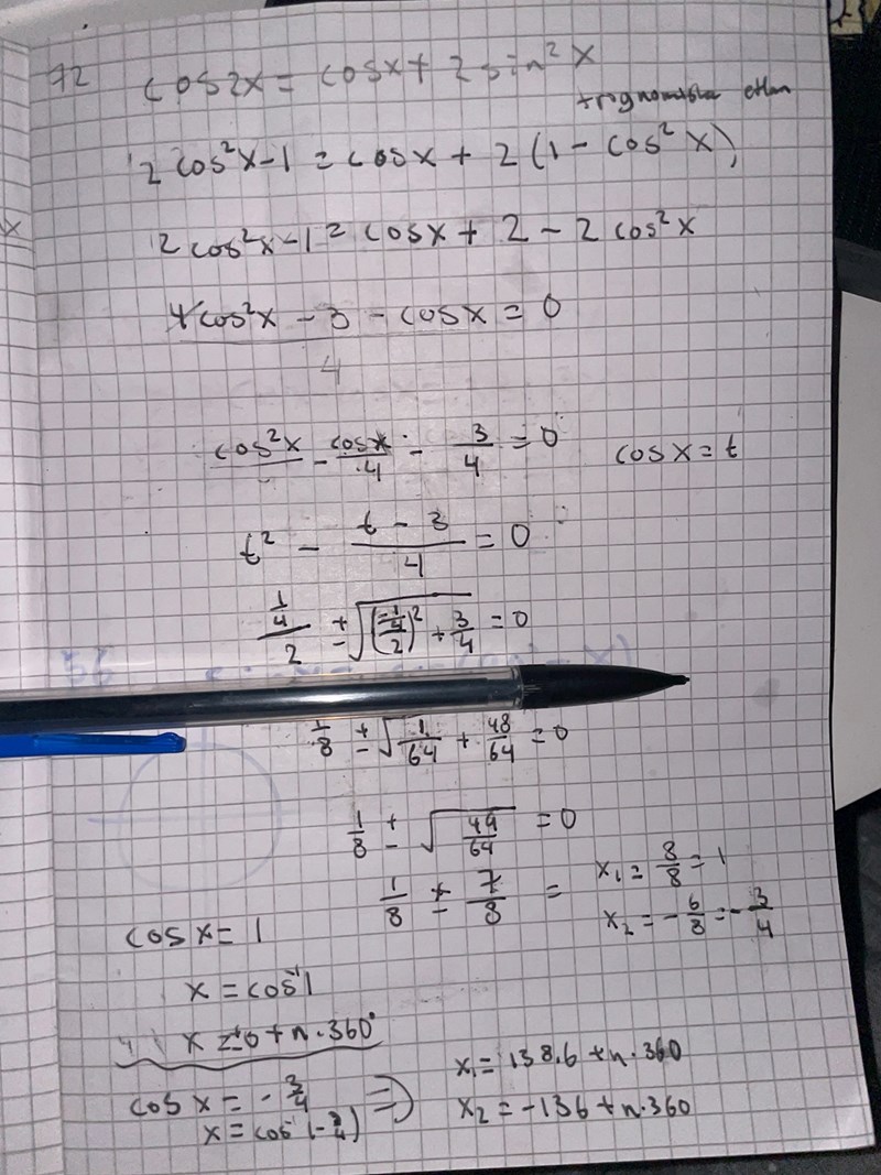 Varför Cos x? (Matematik/Matte 4/Trigonometri) Pluggakuten