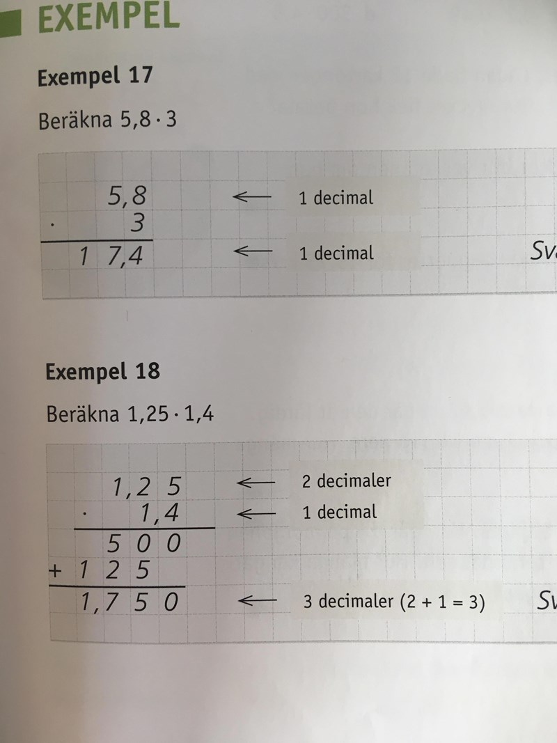 Multiplikation uppställning (Matematik/Årskurs 8) – Pluggakuten