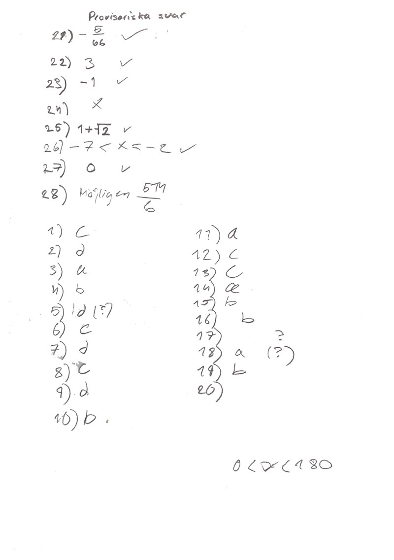 Matematik Och Fysikprovet Gamla Prov