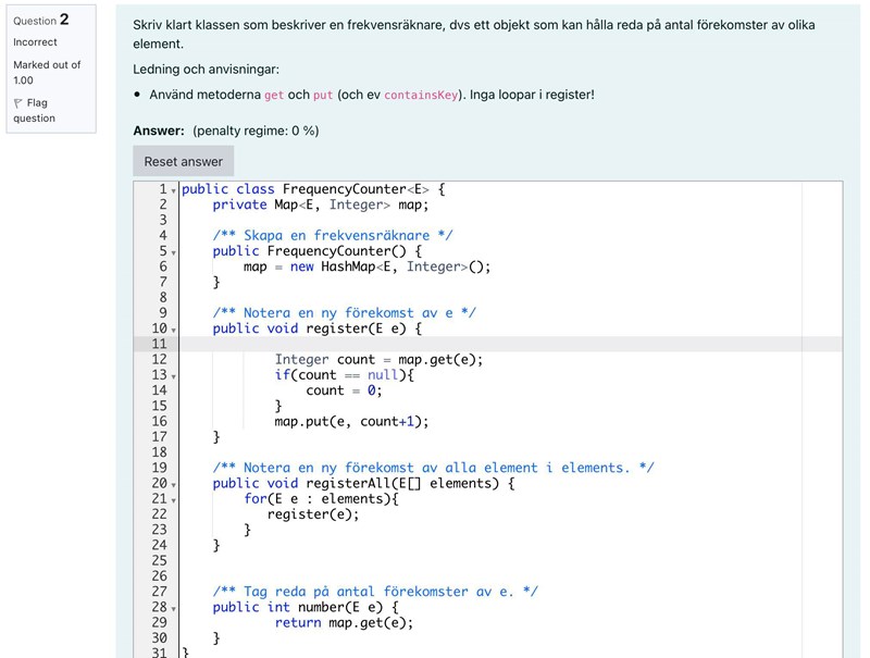 Implementera klass. Map används. (Programmering/Java) – Pluggakuten