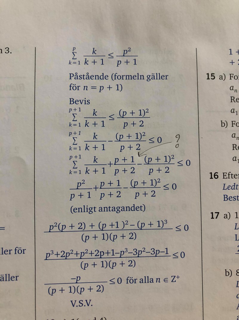 Summaber kning Induktionsbevis Matematik Matte 5 Talf ljder Och 